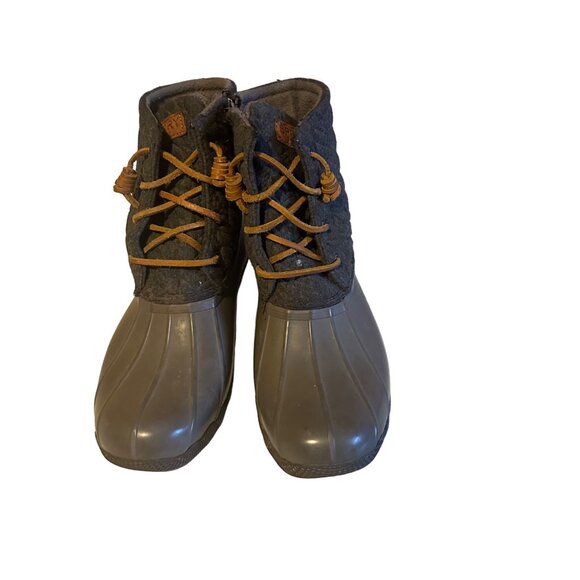 Sperry grey and brown boots size 7 - Picture 2 of 5